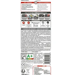 Mastic vitrier coloris blanc 280ml Rubson