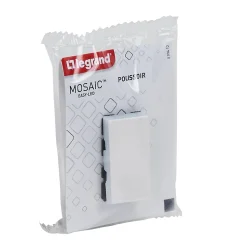 Mécanisme poussoir Legrand Mosaïc blanc