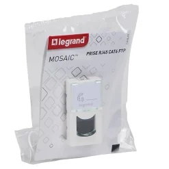 Mécanisme prise RJ45 cat6 1 module Legrand Mosaïc