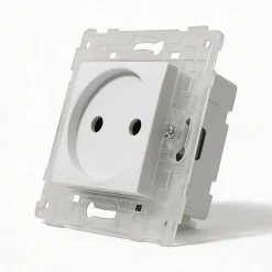 Mécanismes 2 prises Colours Kalya blanc glossy