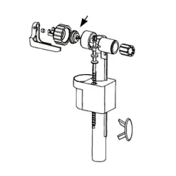 Membrane + insert pour robinet flotteur 95L/95B Siamp