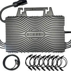 Micro-onduleur 2400W Wifi Sossen + Câble + Rallonges
