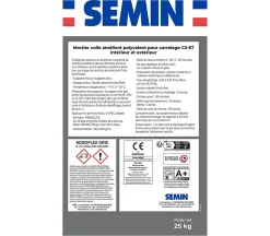 Mortier Colle Polyvalent pour Carrelage Kedoflex Gris Semin, Intérieur/Extérieur, sac de 25 kg, lot de 2
