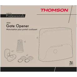Motorisation connectée pour portail coulissant 6m Thomson + digicode
