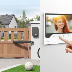 Motorisation connectée à vérins pour portail à battants - Teha Connect - Avidsen - 114174
