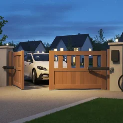 Motorisation pour portail à battants - Moteur à vérins - Teha-SE - Avidsen - 114176