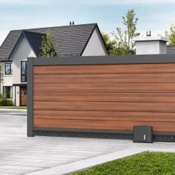 Motorisation solaire avec digicode Avidsen Zenia pour portail coulissant 4 m