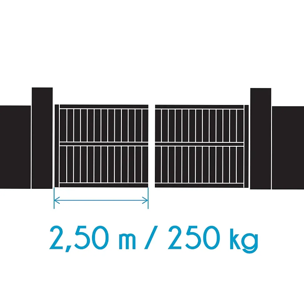 Motorisation Solaire pour portail battants Avidsen ORANE SE+ Digicode + 2 télécommandes supplémentaires (3 en tout)