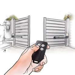 Motorisation à vérins OpenGate1 pour portail battant SCS Sentinel
