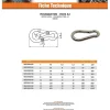 Mousqueton Inox A4 Diamètre 4 - 3 pièces