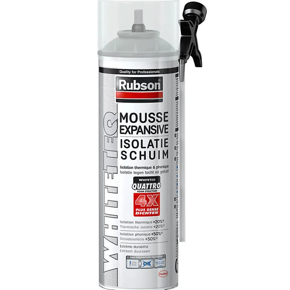 Mousse PU expansive 500ml RUBSON WhiteTEQ