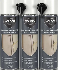 3 mousses expansives en lot Volden 500ML