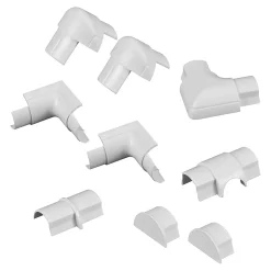 Multi-pack d'accessoires pour goulotte D-Line blanc 30 x 15 mm