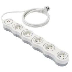 Multiprise avec interrupteur 5 prises Diall modulable 2m