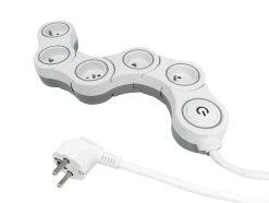 Multiprise avec interrupteur 5 prises Diall modulable 2m