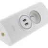 Multiprise d'angle 2P 16A + 2 USB à câbler - Blanc - Otio
