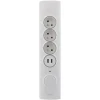 Multiprise d'angle 3 prises + 2 USB à câbler