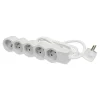 Multiprise 5 prises Legrand blanc et gris 3 m