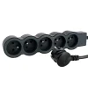 Multiprise 5 prises Legrand noir et gris 1.5 m