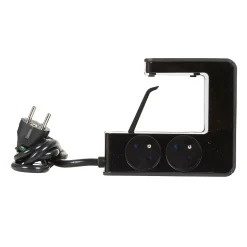 Multiprise 4 prises + 2 USB-A Legrand noir 1.5 m