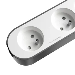 Multiprise 6 prises + 2 USB Jacobsen 1.5 m blanche