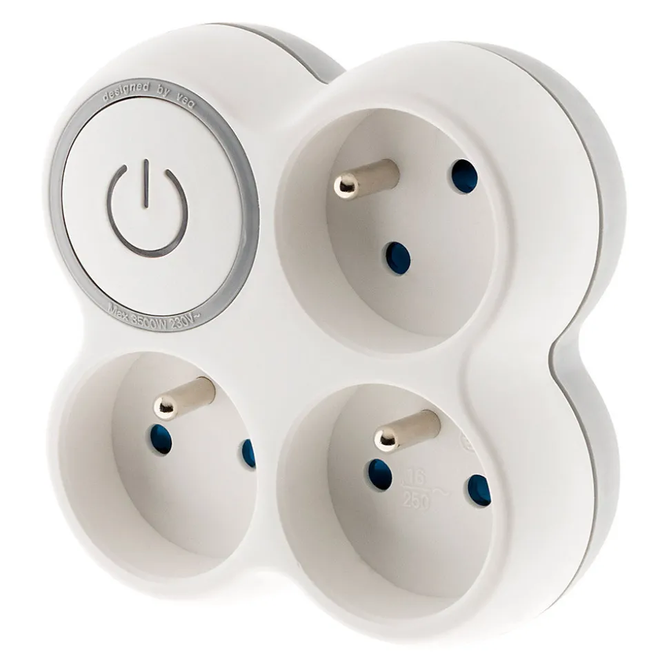 Multiprise triplite + interrupteur 16A - Zenitech