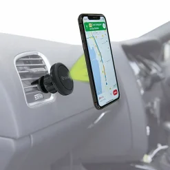 Muvit Support Voiture Universel Magnétique avec Deux Plaques Adhésives Noir