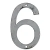 N° de maison - marquage 6 - en acier - couleur gris - à visser - hauteur 6 cm - Chapuis CPAP6