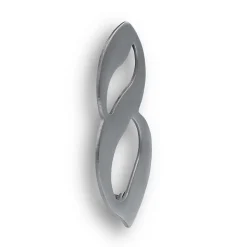 N° de maison - marquage 8 - en acier inoxydable - couleur gris - à visser - hauteur 10 cm - Chapuis CIXA8