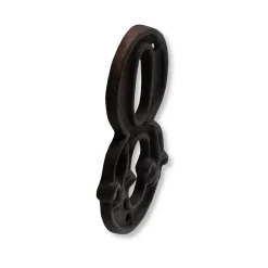 N° de maison - marquage 8 - en fonte - couleur marron - à visser - hauteur 12 cm - Chapuis CFR8