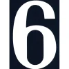 N° de maison - marquage 1 - en PVC - couleur bleu et blanc - autocollant - hauteur 11 cm - Chapuis NA01