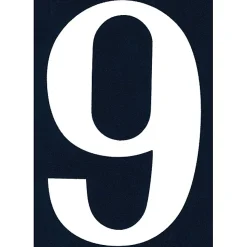N° de maison - marquage 7 - en PVC - couleur bleu et blanc - autocollant - hauteur 11 cm - Chapuis NA07