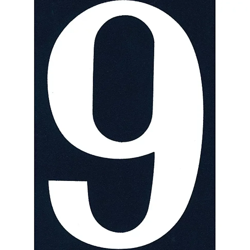 N° de maison - marquage 7 - en PVC - couleur bleu et blanc - autocollant - hauteur 11 cm - Chapuis NA07
