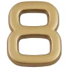 N° de maison - marquage 8 - en PVC - couleur or - autocollant - hauteur 3,7 cm - Chapuis LD3708