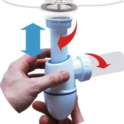 Nicoll Siphon évier bi-matière BM552 0224286