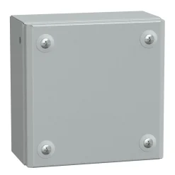 Nsysbm15158 Schneider Spacial Sbm - Boite étanche Ip66 En Acier 150x150x80mm - Couvercle Plein
