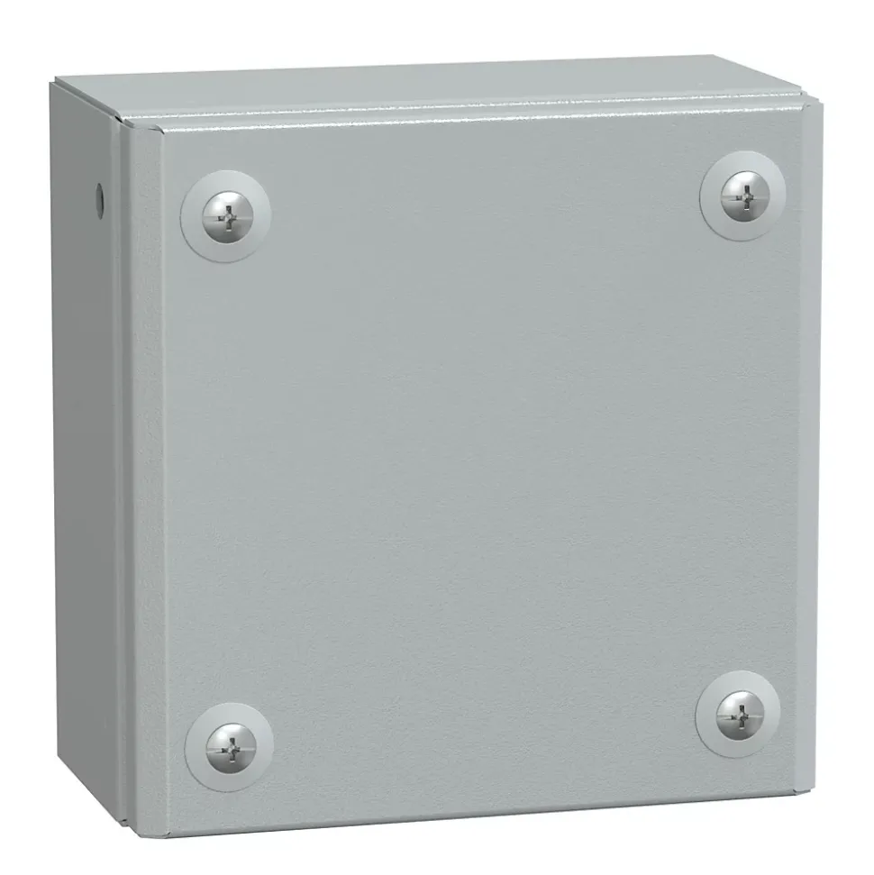 Nsysbm15158 Schneider Spacial Sbm - Boite étanche Ip66 En Acier 150x150x80mm - Couvercle Plein