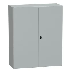 Nsys3d121040dp Coffret Métallique étanche Ip55 - 1000x1000x400 - 2 Portes - Plaque Fournie - Spacial S3d - Schneider Electric