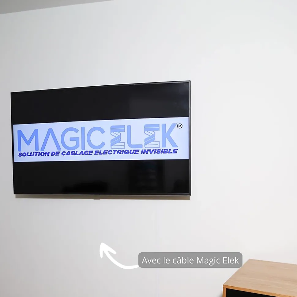 Pack avec câble ultra-plat Magic Elek 3 lignes 2m 16A 3500W