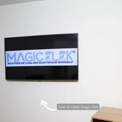 Pack avec câble ultra-plat Magic Elek 3 lignes 10M 16A 3500W
