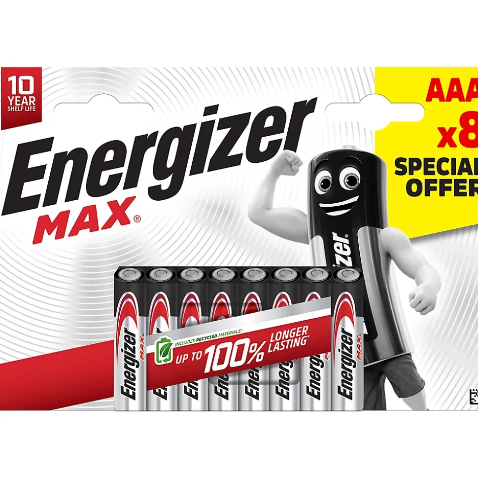 Pack de 8 piles Alcaline AAA/LR03 Energizer
