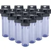 Pack de 10 Porte Filtre 2 pièces avec clés et équerres