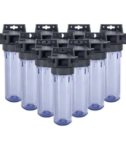 Pack de 10 Porte Filtre 2 pièces avec clés et équerres