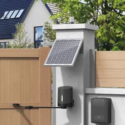 Pack motorisation portail battant solaire et Visiophone sans fil 100% solaire