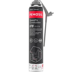 Pack 11 Mousses colle universelle SpeedFix Construction 878 pistolable 690ml PENOSIL + Nettoyant FoamCleaner929 500ml + Pistolet