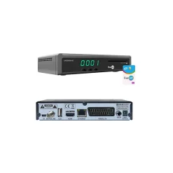 Pack Parabole Acier 80cm + OPTEX Récepteur ORS9939HD Fransat + Bras Coudé Déport 30cm Diamètre 40mm + Tête LNB HDSAT