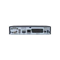 Pack Parabole Satellite Fibre Blanche 85cm + LNB Single + Récepteur Décodeur TV Satellite HD + Carte + Bras Coudé HDSAT