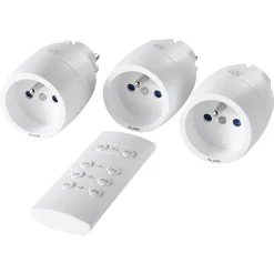 Pack 3 prises + 1 télécommande d'éclairage intérieur 3kW
