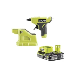 Pack RYOBI Pistolet à colle 18V One+ RGLM18-0 - 1 Batterie 2.5Ah - 1 Chargeur rapide RC18120-125