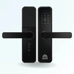 Pack serrure connectée locky-1 à code, badge et bluetooth + passerelle wifi